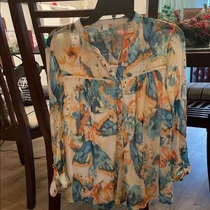 Vibrant Watercolor Women's Blouse
